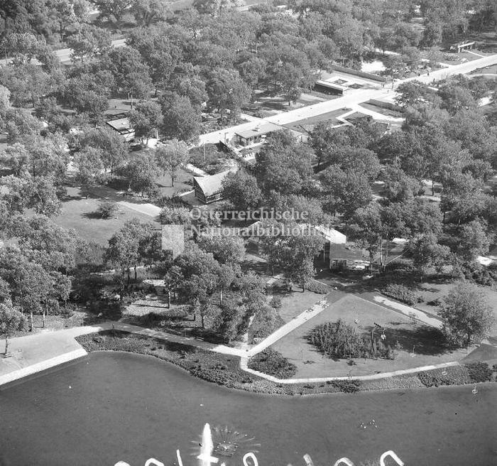 1964 Park mit Sessellift vom Donauturm